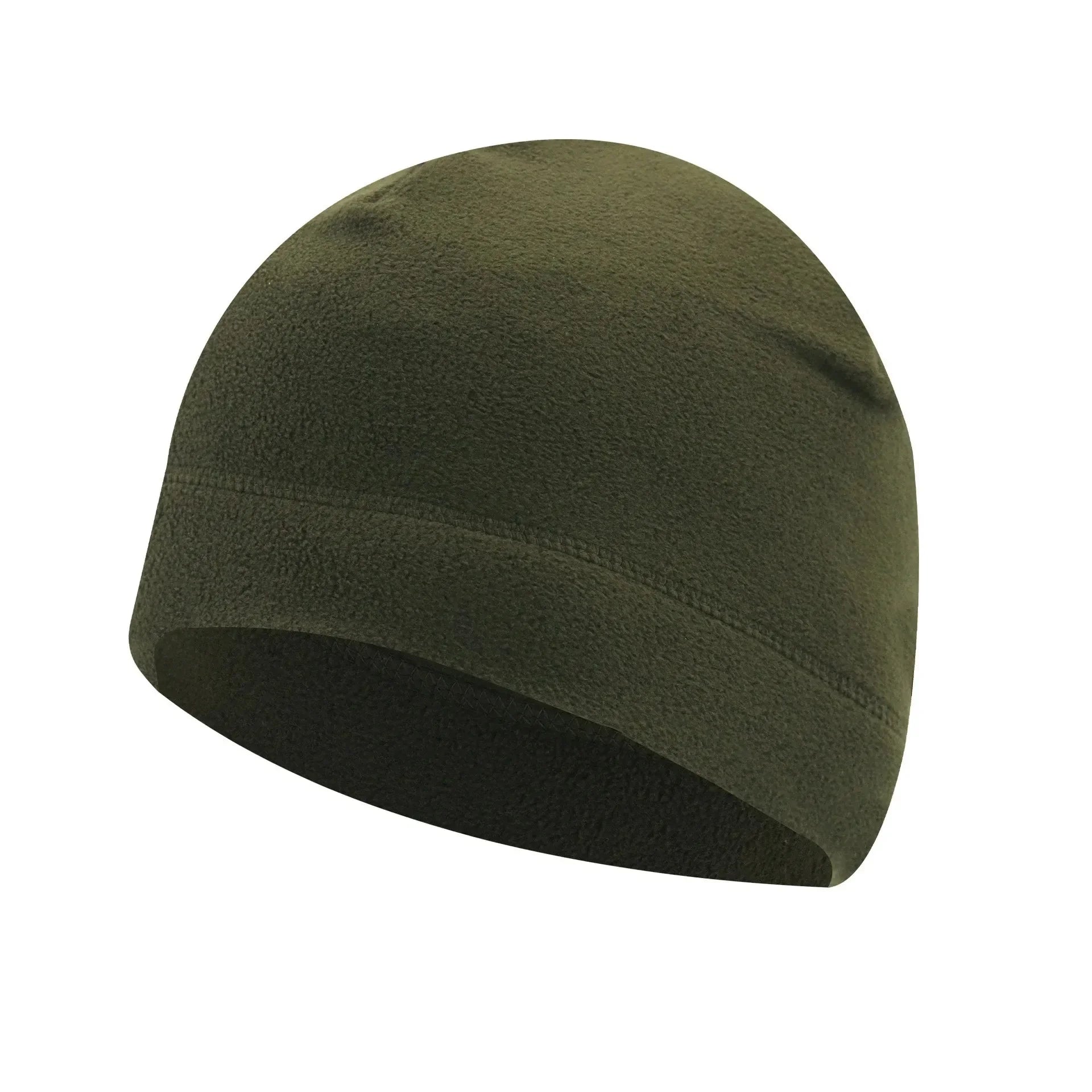 1/2pcs Men'S And Women'S Windproof Fleece Bean Hat For Autumn And Winter, Soft And Comfortable Skiing And Cycling Hat Oasis Select Army Green