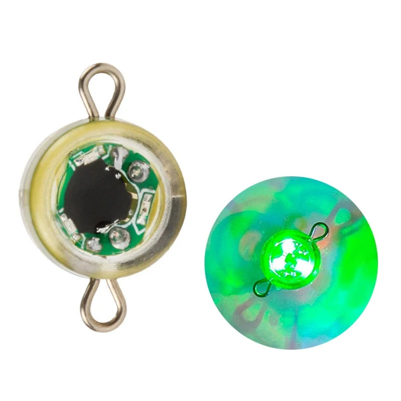 Eye Lure Fish Light LED Water Button Lure Fish Light Emitting Lure Fish Device@#X Oasis Select Green-2