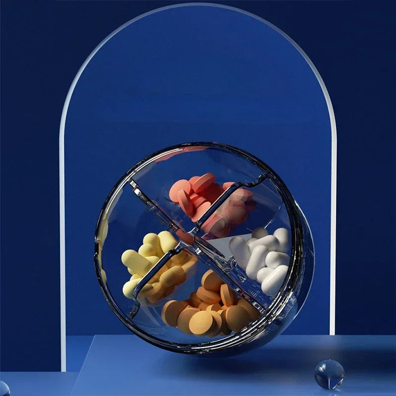 Pill Box Organizer Portable Pill Case for Travel Vitamin Fish Oils Holder Container Medicine Storage Box Oasis Select