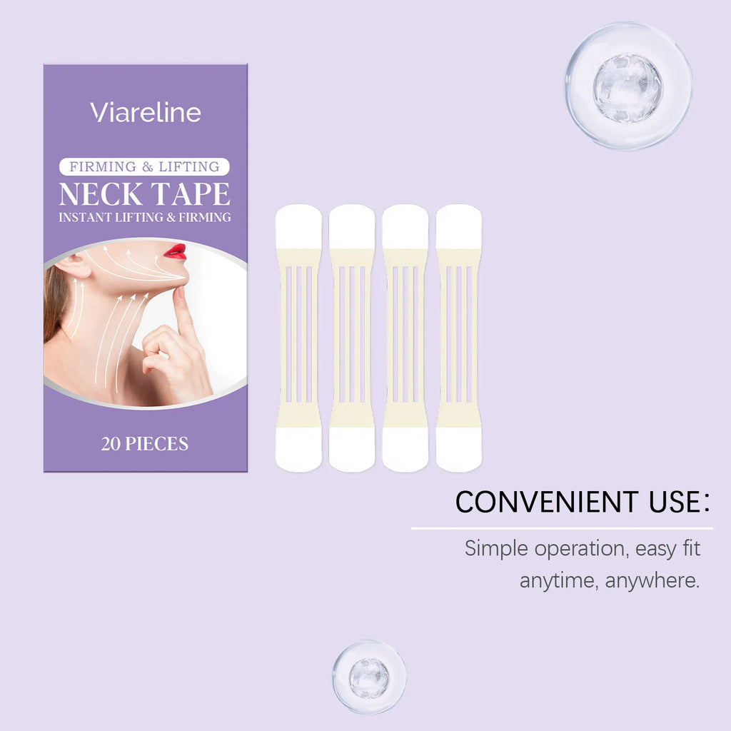 VIARELINE Neck Tightening Patch Enhance Elasticity Reduce Fine Lines Relieve Roughness Improving Relaxation Neck Soothing Patch Oasis Select