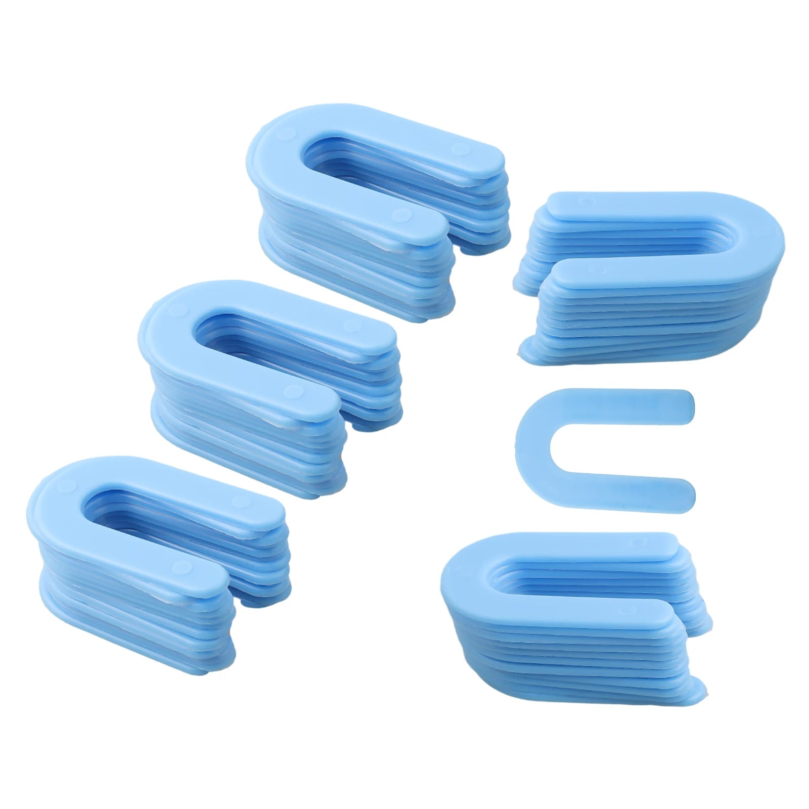 100/200pcs U-shaped Horseshoe Shims Tile Spacers PP Level Wedges Positioning Clips Floor Wall Tile Gap Fixing Construction Tools Oasis Select 100pcs
