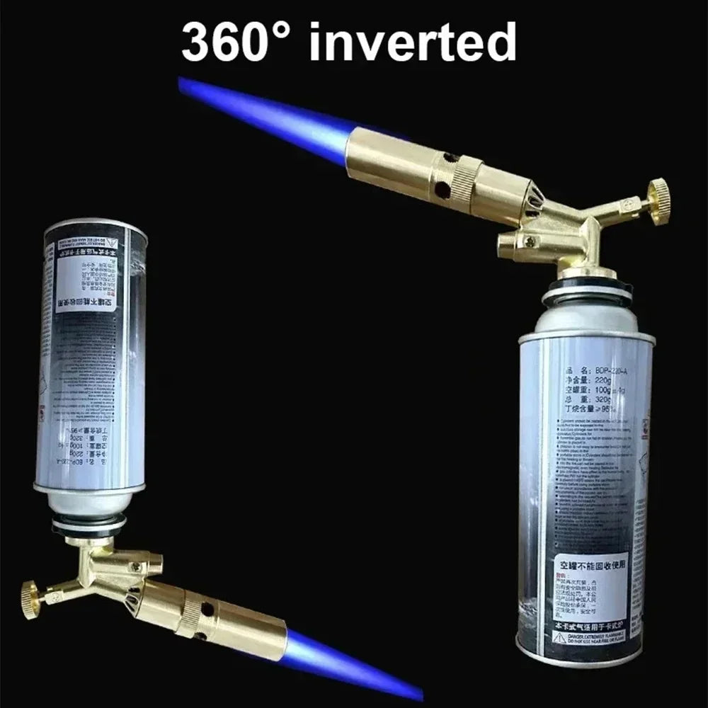 Outdoor Welding Gas Torch Flame Butane Burner Camping BBQ Lighter Flamethrower Kitchen Supplies Welding Equipment Oasis Select