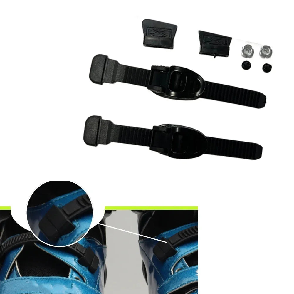 Replacement 2pcs For Inline Roller Skates and Ice Skates Skate Buckles with MicroAdjust 150mm Strap Lightweight Oasis Select
