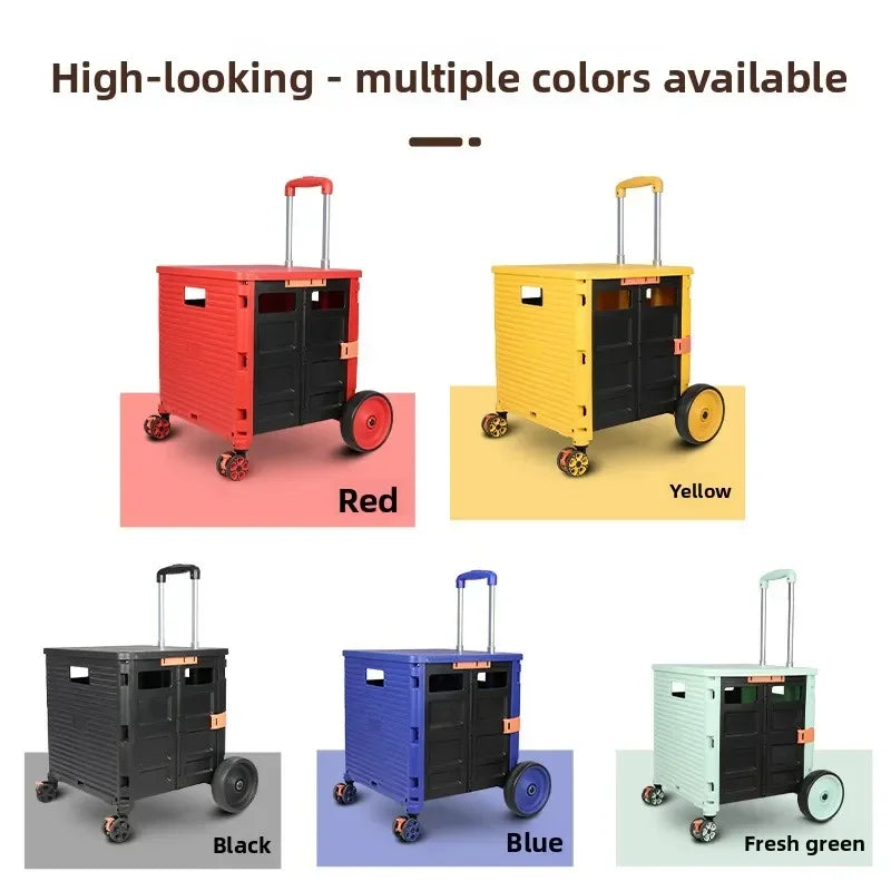 shopping cart vegetable cart trolley cart household folding oversized wheel climbing stairs trolley supermarket shopping cart Oasis Select