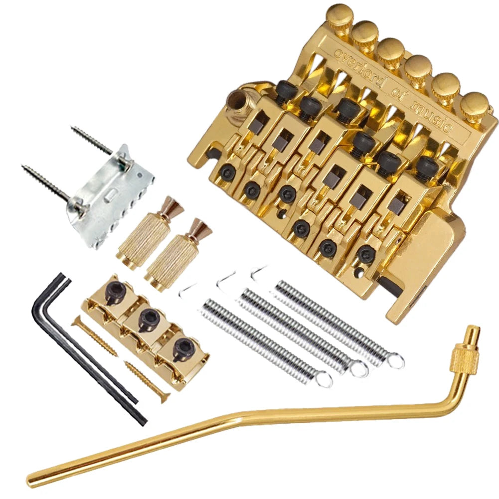 Tremolo Floyd Rose Style Bridge Double Locking System For Electric Guitars Stringed Instruments Guitar Accessories Oasis Select Gold
