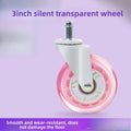 5pcs Furniture Casters Wheels Soft Rubber Swivel Caster Quite Roller Wheels for trolley Baby Crib Bed Wheels Household Accessory Oasis Select 5 pcs 3 inch
