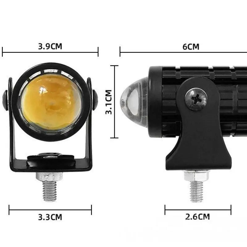 1/2PCS Motorbike LED Spotlights, Dual Color Universal Mini Driving Light for Truck & Off-road Oasis Select