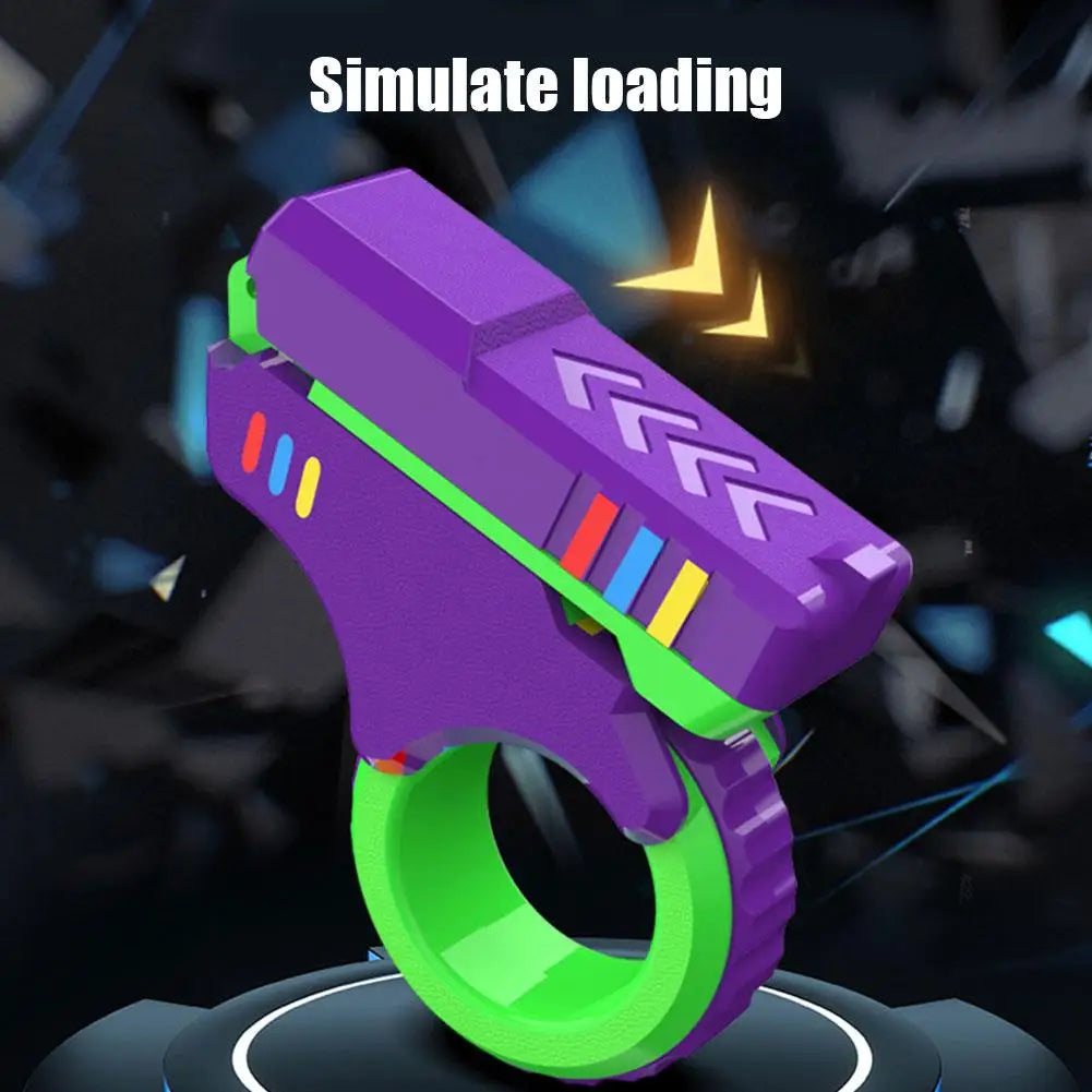 Rotary Finger Sliders Fidget Toy Office Pressure Relief Slider Ratchet Finger Fidget 3D Printed Fidegt ToysFingertip Textured Oasis Select