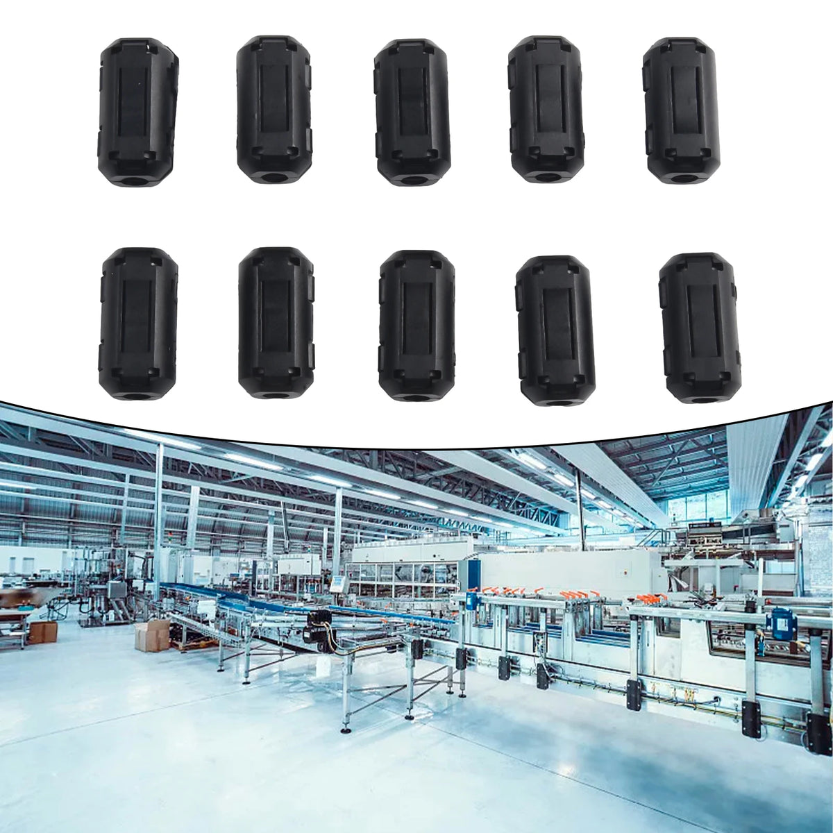 10Pcs TDK 5mm Ferrite Core Noise Suppressor Filter Ring Cable Clamp RFI EMI For 5mm Diameter Cables Clips Oasis Select