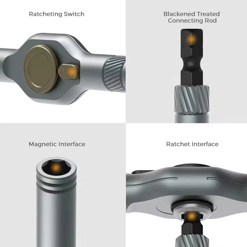 ORIA 42 in 1 Magnetic Screwdriver Set DIY Ratchet Screwdriver Set Multi Bit Drive Set with Detachable Ratchet Handle for Compute Oasis Select