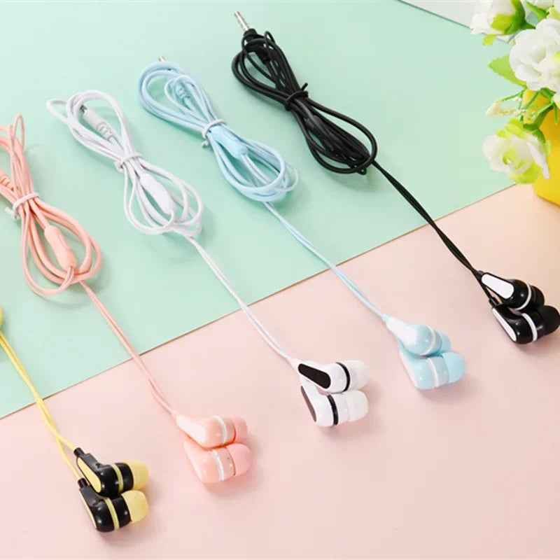 1PC 3.5mm Stereo In-Ear Earphone With Microphone Heavy Bass Wired Headset Earphones with Mic Universal for Xiaomi/Huawei/Samsung Oasis Select