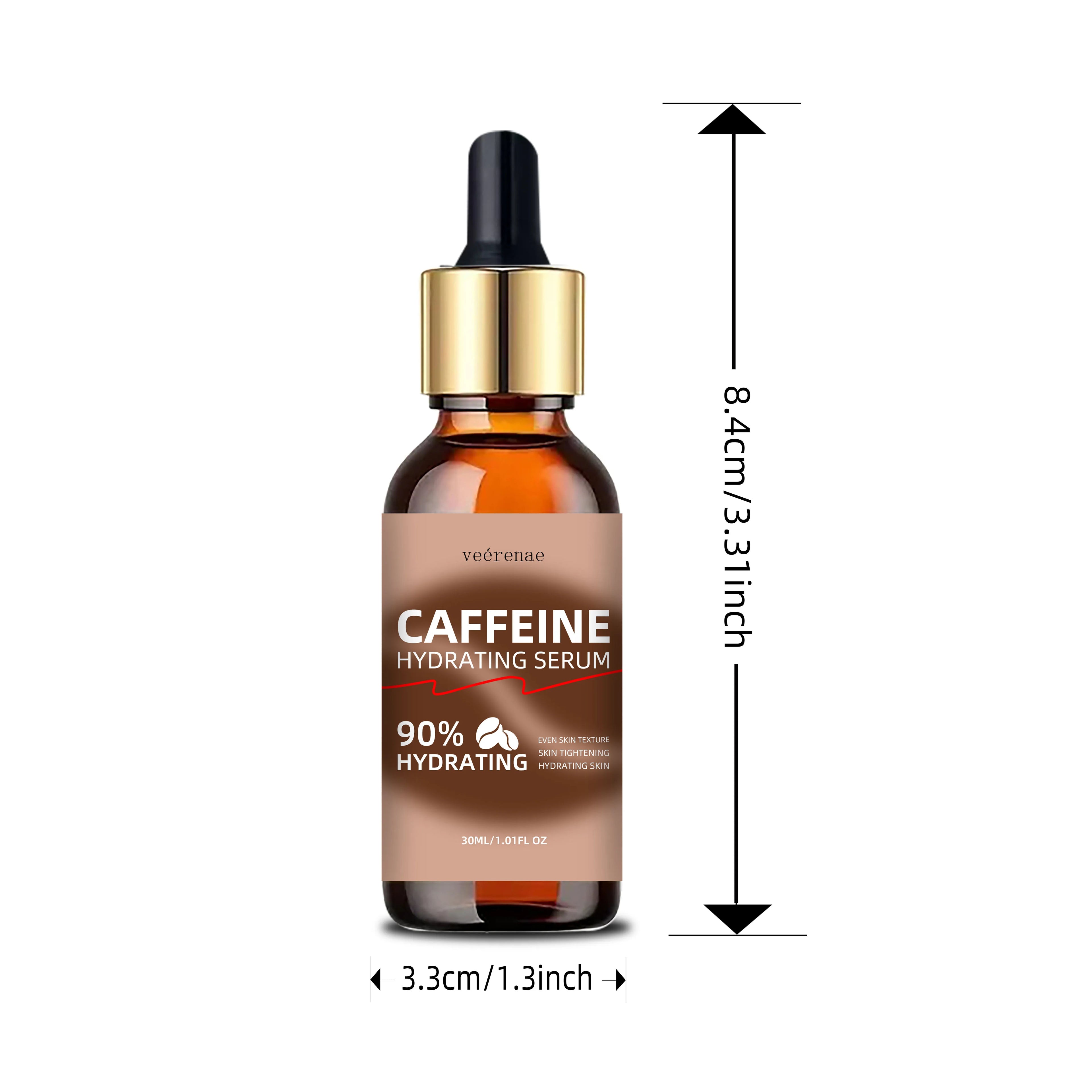 veérenae Caffeine Hydrating Serum – 24H Moisture, Plumping