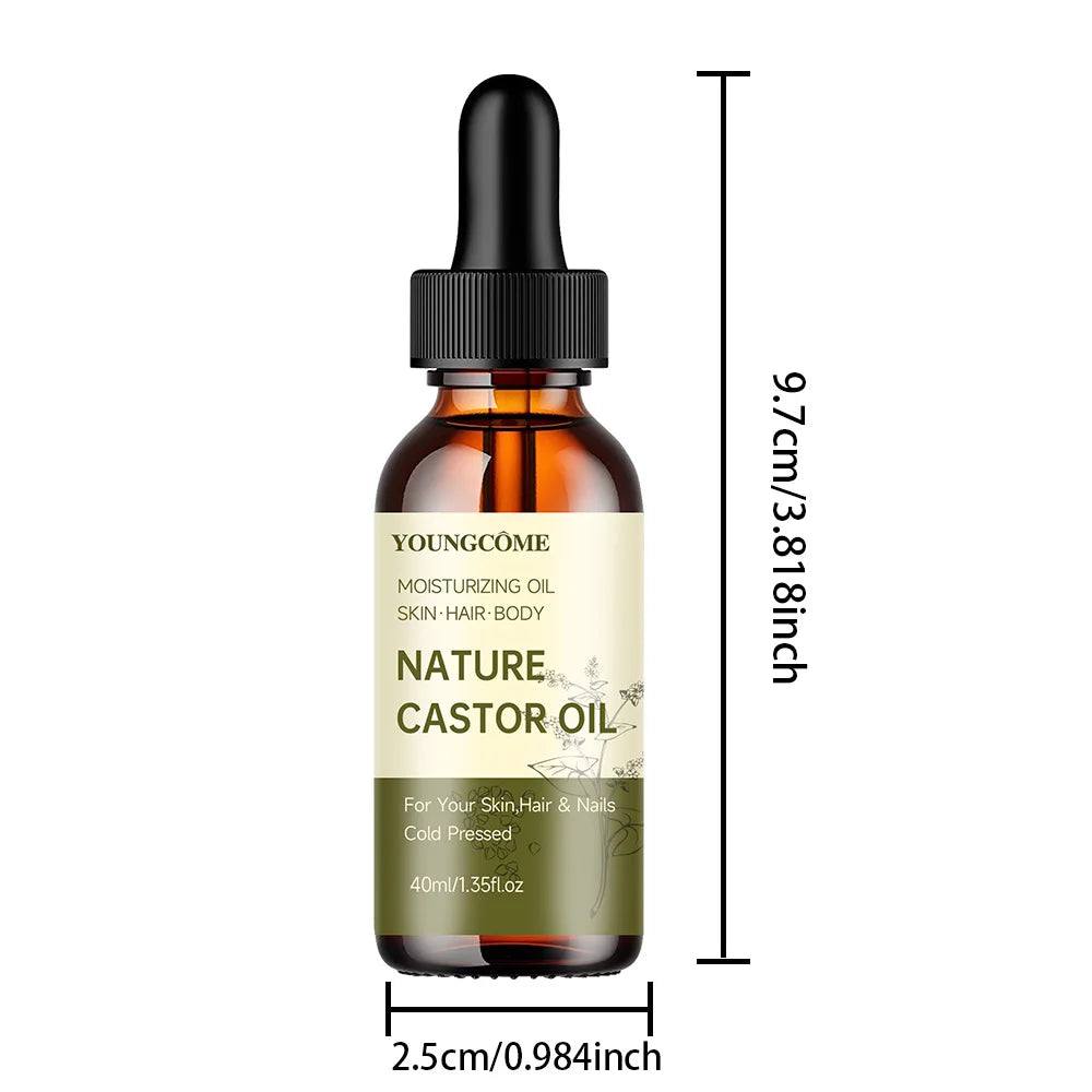 Organic Black Castor Oil – Hair, Skin & Body Moisturizer Castor Hair & Body Oil Oasis Select 40ML