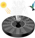 1.5W Solar Fountain Pump, with 6 nozzles Solar Bird Bath Fountain, Water Pump Floating Fountains Suitable for Ponds Oasis Select 1.5W