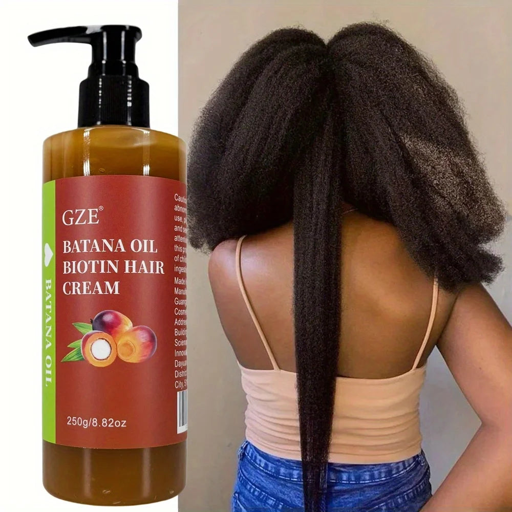GZE Batana Oil & Biotin Hair Cream – Anti-Breakage, Dry Hair