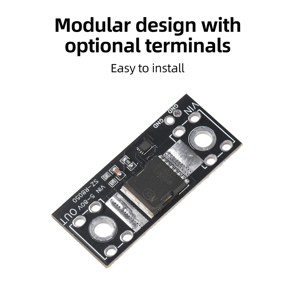 80V 50A High Current Ideal Diode Module Solar Anti-Backflow Charging Reverse Flow Protection Reverse Current Protection Oasis Select