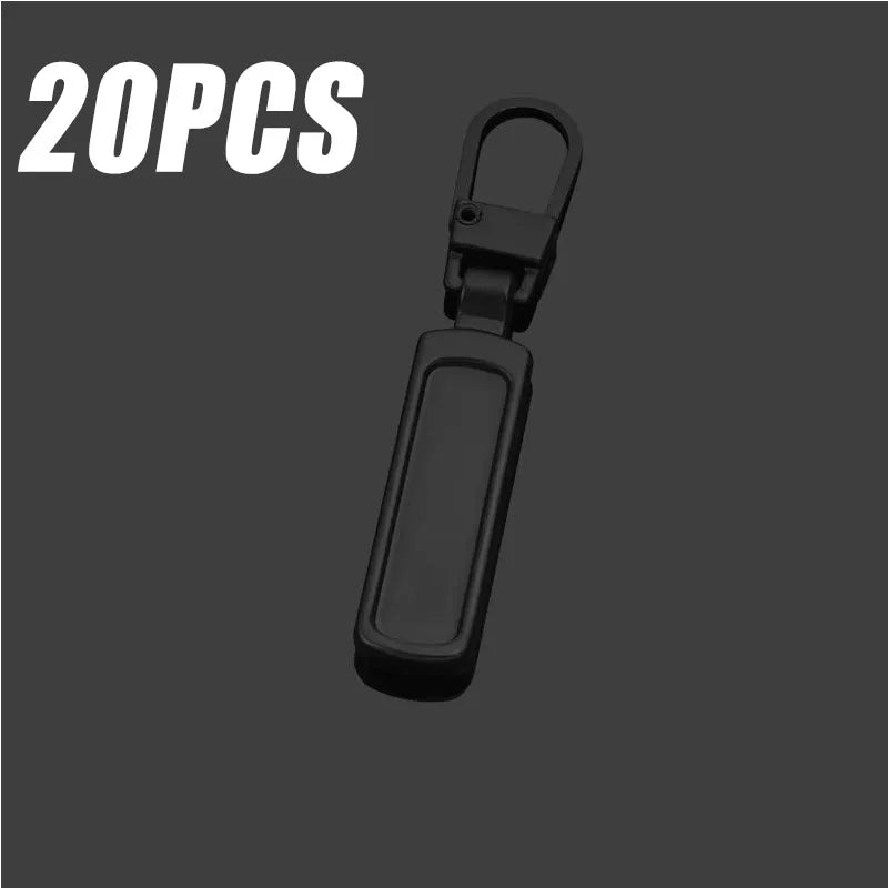 5/25pcs Detachable Metal Zipper Pullers for Zipper Sliders Head Zippers Repair Kits Zipper Pull Tab DIY Sewing Bags Down Jacket Oasis Select 20PCS Black