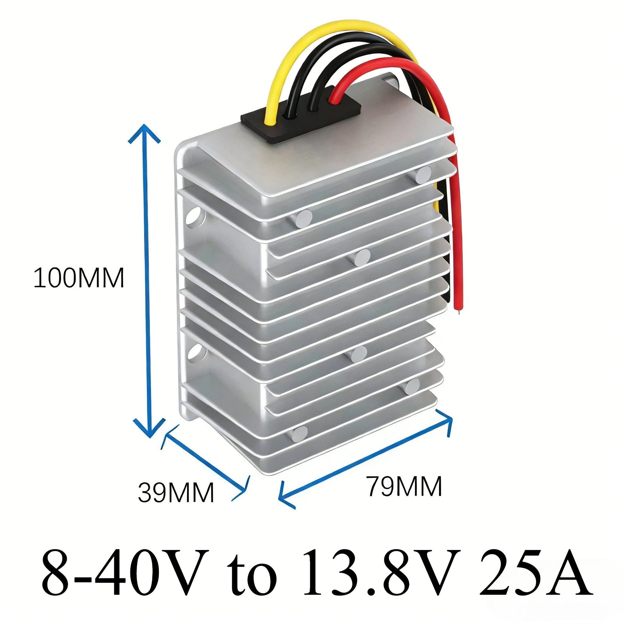8V-40V to 12V 13.8V 19V 3A 6A 10A 15A 20A 25A 30A DC DC Voltage Stabilizer Power Converter Regulator Boost Buck LED Solar Car Oasis Select 8-40V to 13.8V 25A