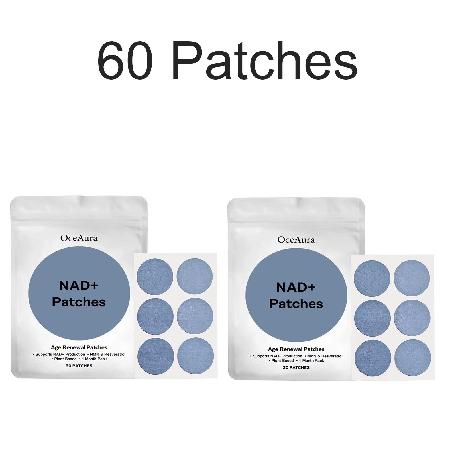 30 PCS Body Care Patches Moisturizing Skin Patch Hydrating Body Sticker Daily Nourishing Soft Smooth Skin Energy Boost Patches Oasis Select 60 PCS