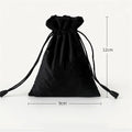 1 Pcs 6 Sizes Bags Linen Drawstring Gift Bag Pouches Cloth Christmas Bag Jewelry Bag Drawstring Pouches Large Velvet Bags Oasis Select Black-9x12cm Other