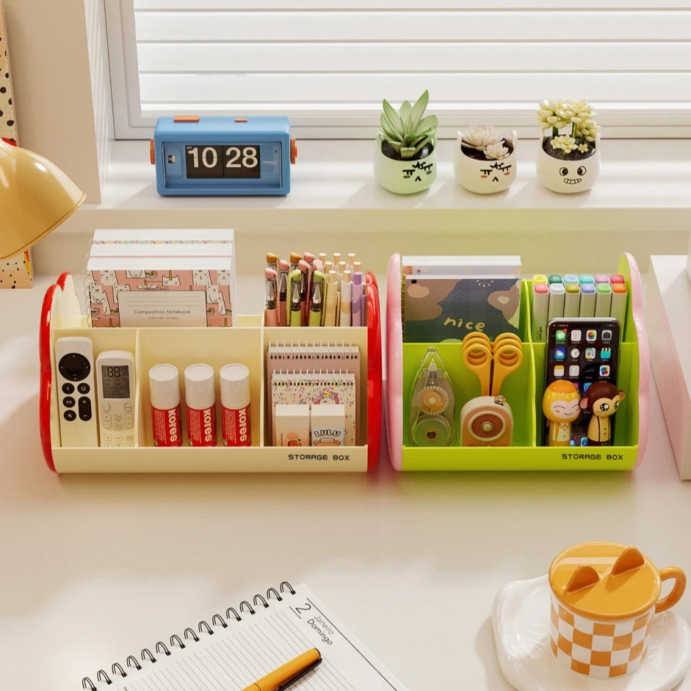 Cloud-Shaped Desk Organizer | Multi-Compartment Storage Box