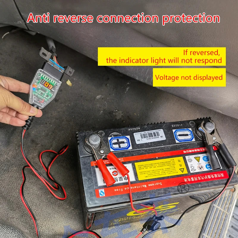 1PC Auto Repair Add-Ons With Digital Display Car Battery Tester, Safe OBD Computer ECU Memory Backup Tool Oasis Select