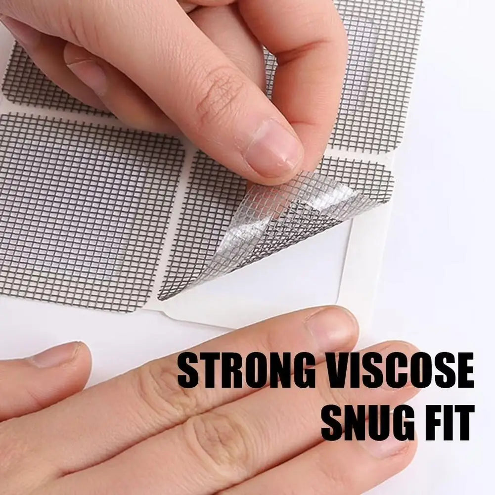 10Pcs Window Screen Repair Patch Self-adhesive Magic Tape Anti Mosquito Fly Bug Door Window Mesh Broken Holes Repair Sticker Oasis Select