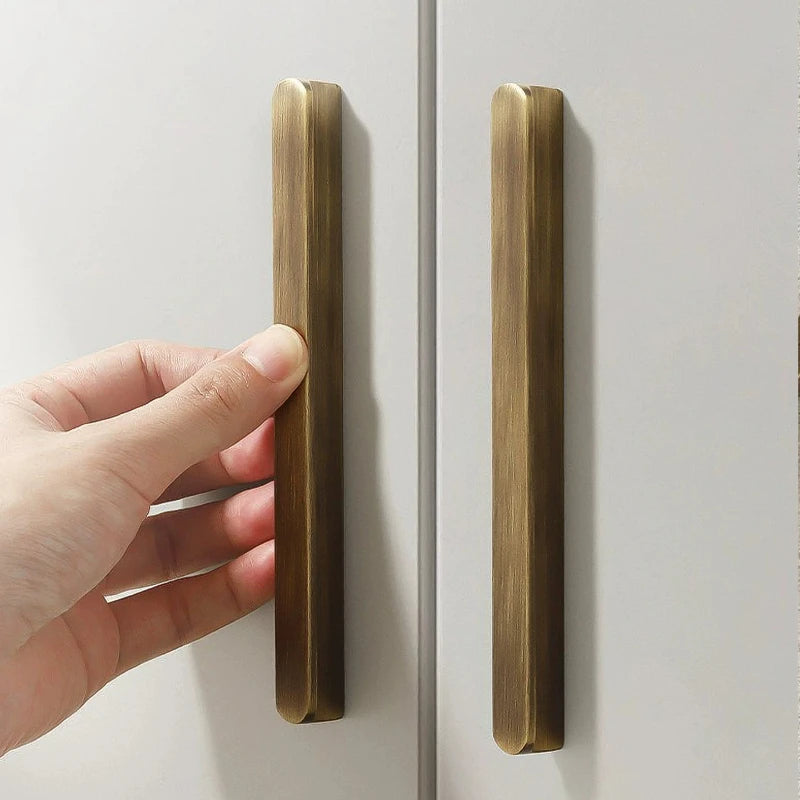 Pure Brass Furniture Vintage Antique Bronze Drawer Cabinet Antique Bronze Solid Wardrobe Minimalist Door and Handle Oasis Select