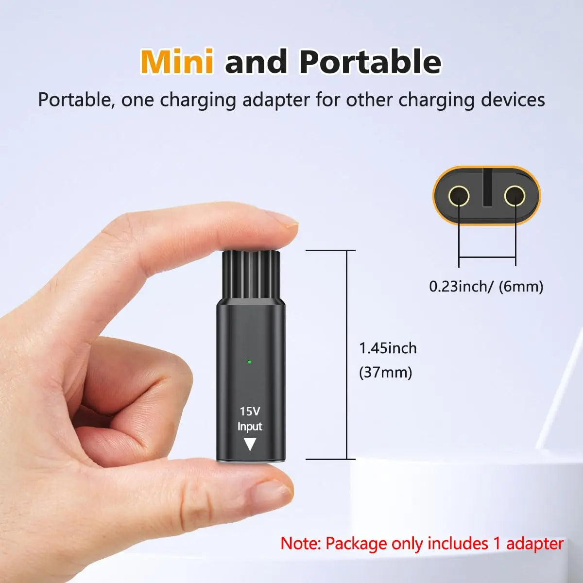 15V USB-C Shaver Adapter for Philips OneBlade HQ8505 QP6520 Shaver Charging Adapter Oasis Select