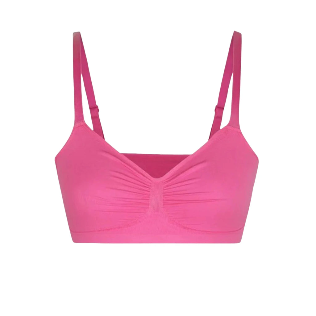 Adjustable Shoulder Straps Breasts Bra Seamless Bras Full Coverage Wireless Push Up Bra For Women Comfort Sculpting Bralettes Oasis Select Pink 34