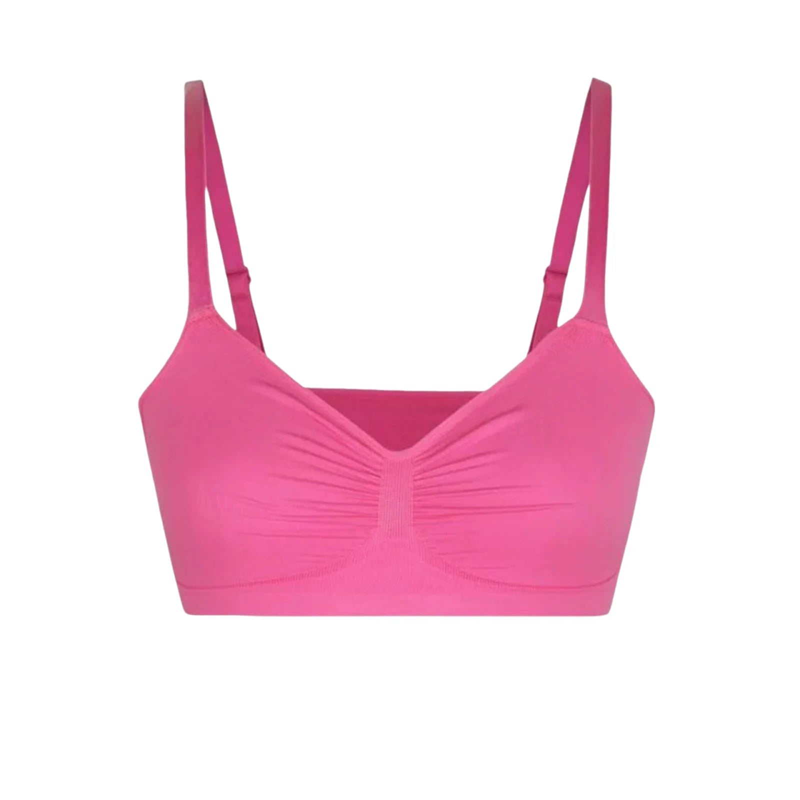 Adjustable Shoulder Straps Breasts Bra Seamless Bras Full Coverage Wireless Push Up Bra For Women Comfort Sculpting Bralettes Oasis Select Pink 34