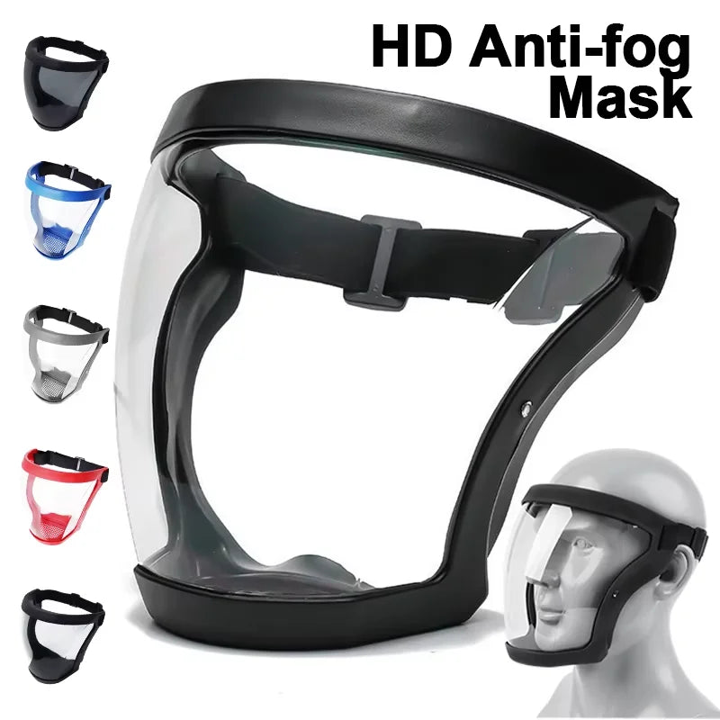 Work Protection Mask Full Face Shield Protection Face Anti-fog Anti Splash Transparent Facial Protector Face Protective Screen Oasis Select