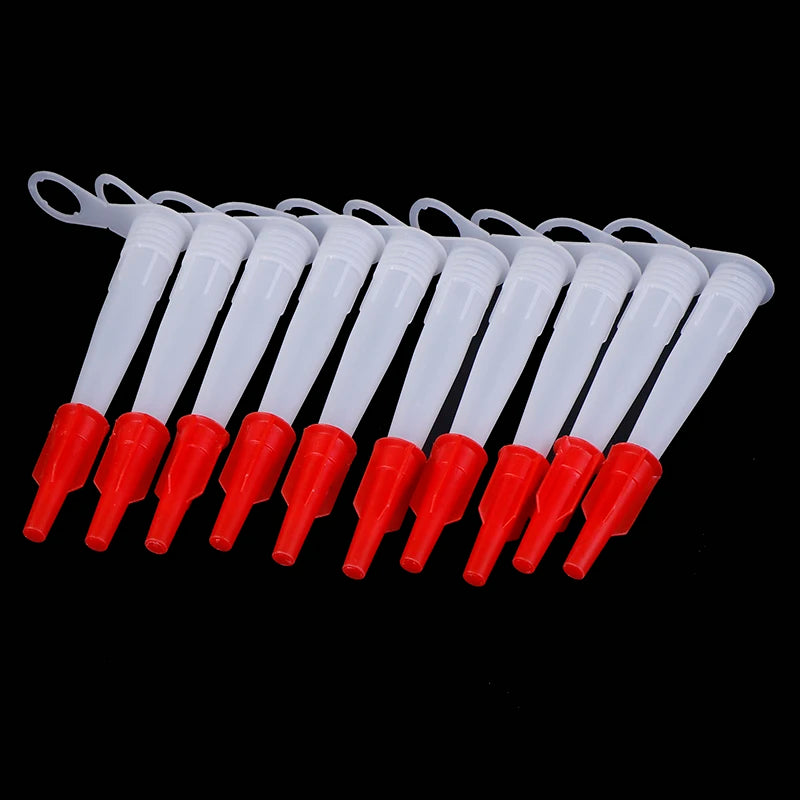 10-Pack Silicone Caulking Nozzle Kit with Re-Sealable Caps