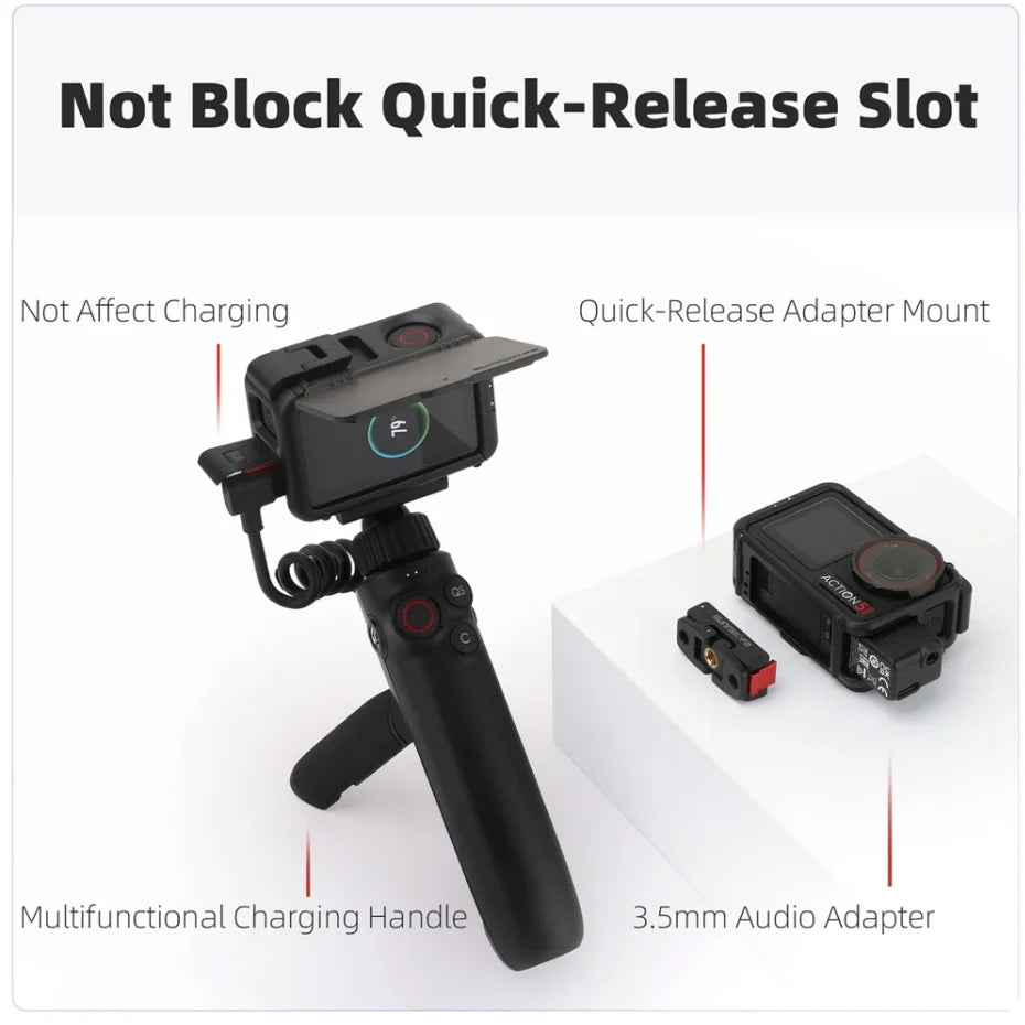 DJI OSMO Action 5 Pro/4/3 Housing Case with Sun Hood