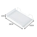 Under Desk Cable Management Tray No Drill Steel Desk Cable Organizers Wire Management Tray Cable Management Rack Storage Shelf Oasis Select White-Basic