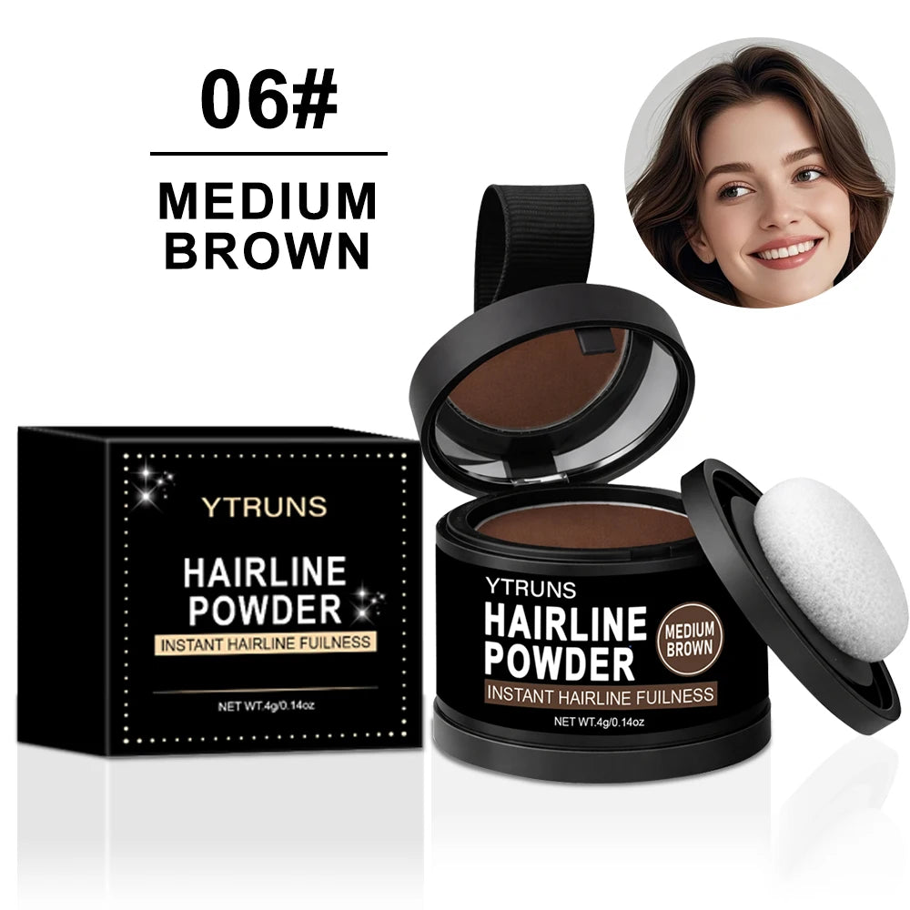 YTRUNS Hairline Powder Medium Brown | Root Touch-Up Shadow 4g