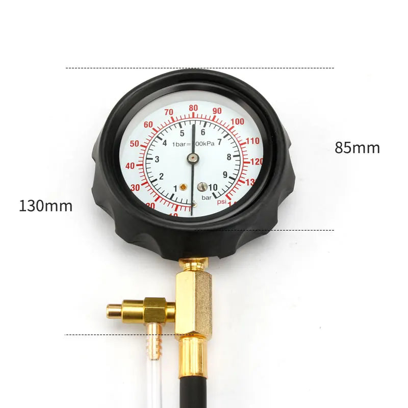 20Pcs Professional Vehicle Fuel Injection Pressure Gauge Meter Manometer Engine oil pressure tester gauge diagnostic test kit Oasis Select