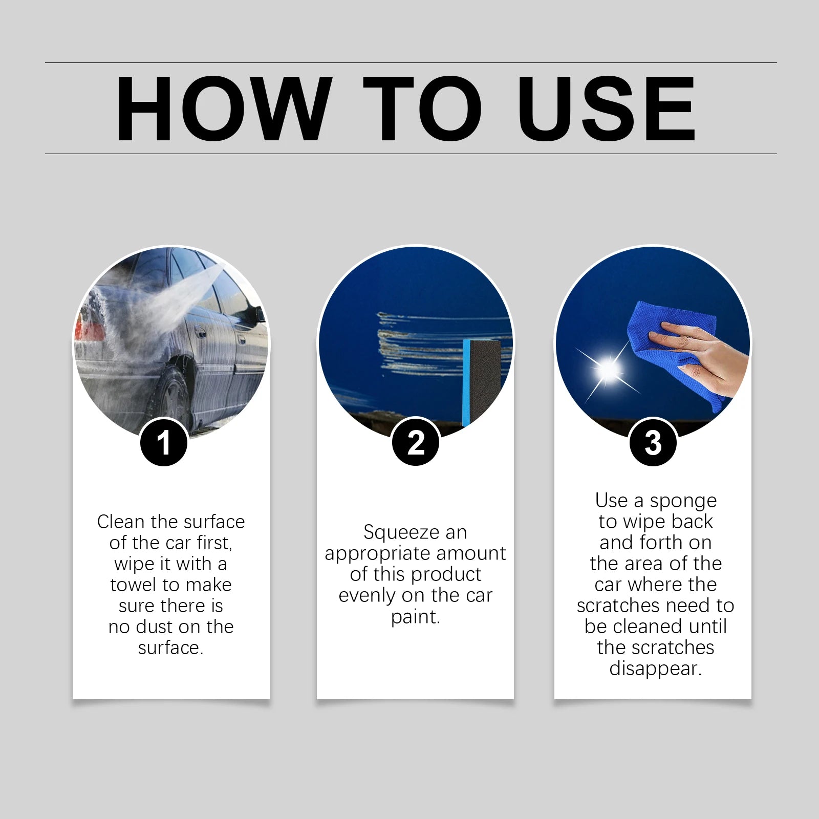 Homonth Car Scratch Care Cream Decontamination Cleaning Polish Car Scratch Renovation Swirl Remover Auto Paint Protection Care Oasis Select