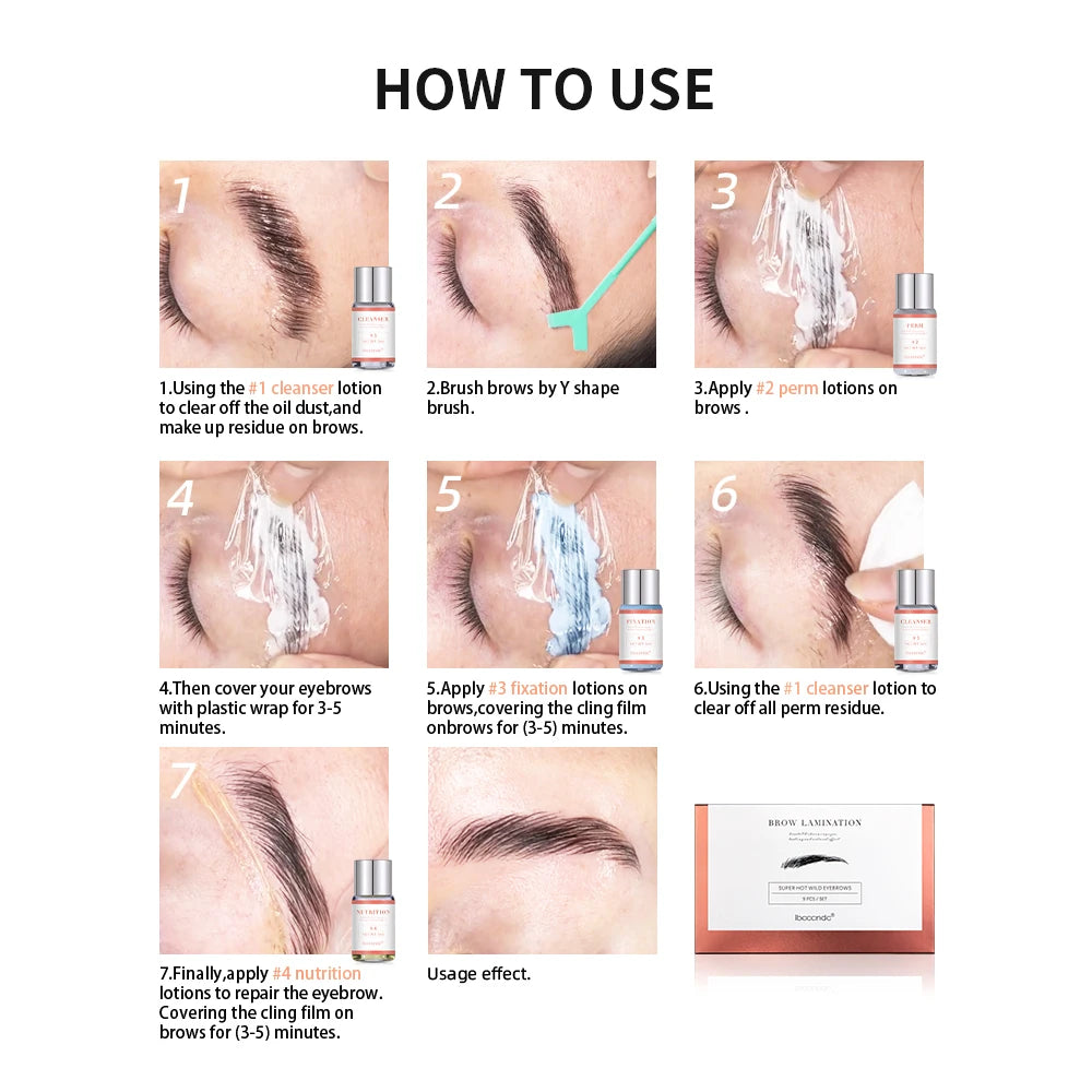 Eyebrow Lift Kit Professional Brow Lamination Kit DIY Eyebrow Perming Shaping Set Browlift Makeup Products For Home Use Tools Oasis Select