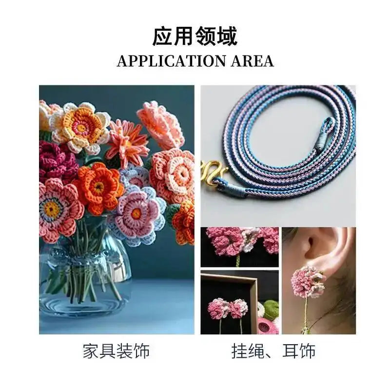 Round Waxed Cord Polyester Coated Sewing Thread DIY Handmade Leather Stitching Rope Bracelets Jewelry Braided Ткань из воска Oasis Select