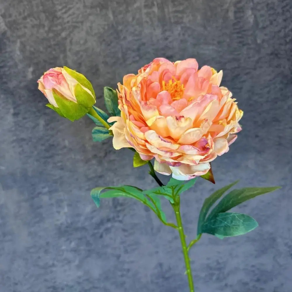 Peony Simulation Flowers, Home And Living Room Artificial Flower Decorations, Dining Table Dried Flower Bouquet Decoration Oasis Select Pink1