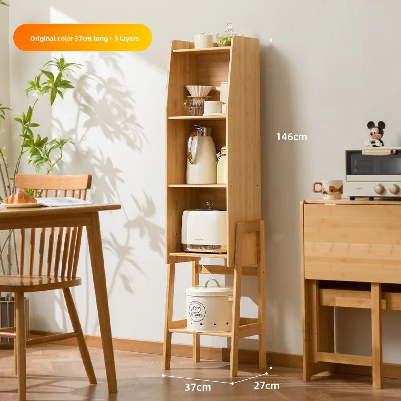 Kitchen rack Floor-to-ceiling multi-layer locker Edge storage cabinet Household multi-functional narrow gap crevice frame Oasis Select Primary large