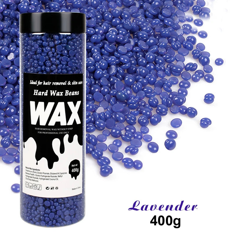 400g Canning Wax Beads For Hair Removal Hot Film Painless Waxing Beads Heating Wax Machine Body Bikini Face Legs Hair Removal Oasis Select 038-400g-Lavender