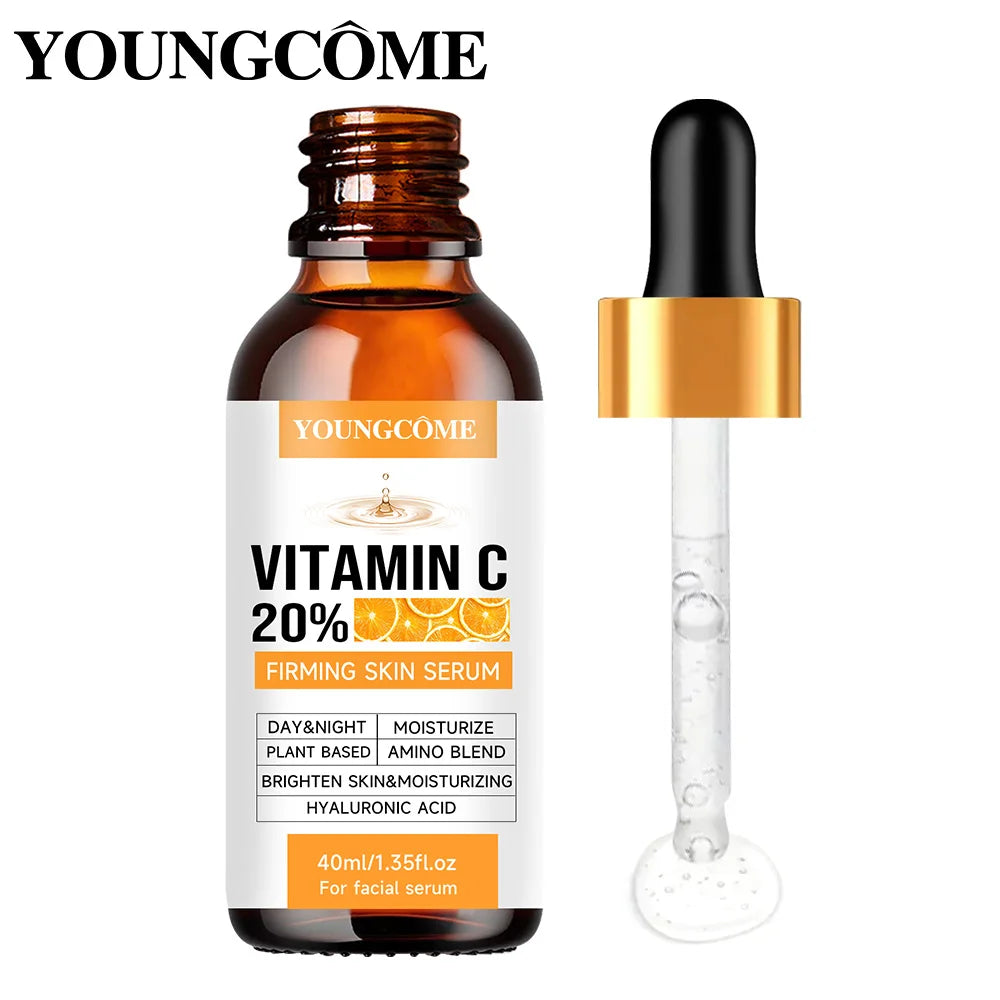 YOUNGCOME Premium 20% Vitamin C Serum For Face with Hyaluronic Acid, Retinol - Boost Skin Collagen, Anti Aging & Wrinkle Facial Oasis Select
