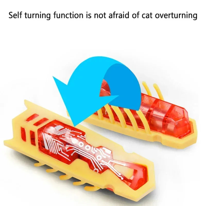 Electric Bug Cat Toy Automatic Flip Battery Operated Pet Dog Beetle Playing Interactive Toy Interactive Cat Toy Pet Supplies Oasis Select