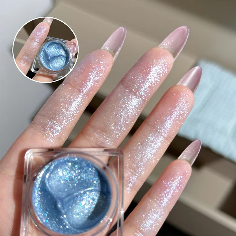 CACE Diamond Glitter Highlighter Cream – Pearl Silver Shimmer