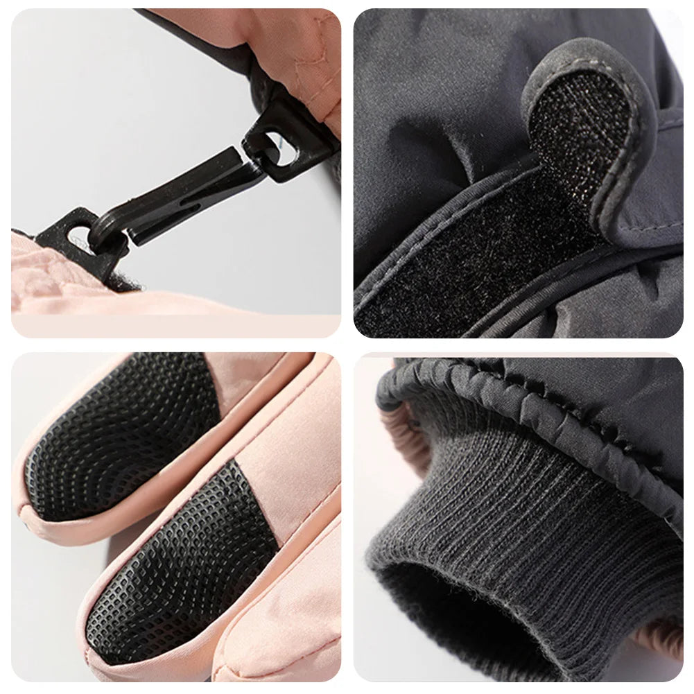 Unisex Thermal Ski Gloves | Fleece-Lined Touchscreen Winter Gloves
