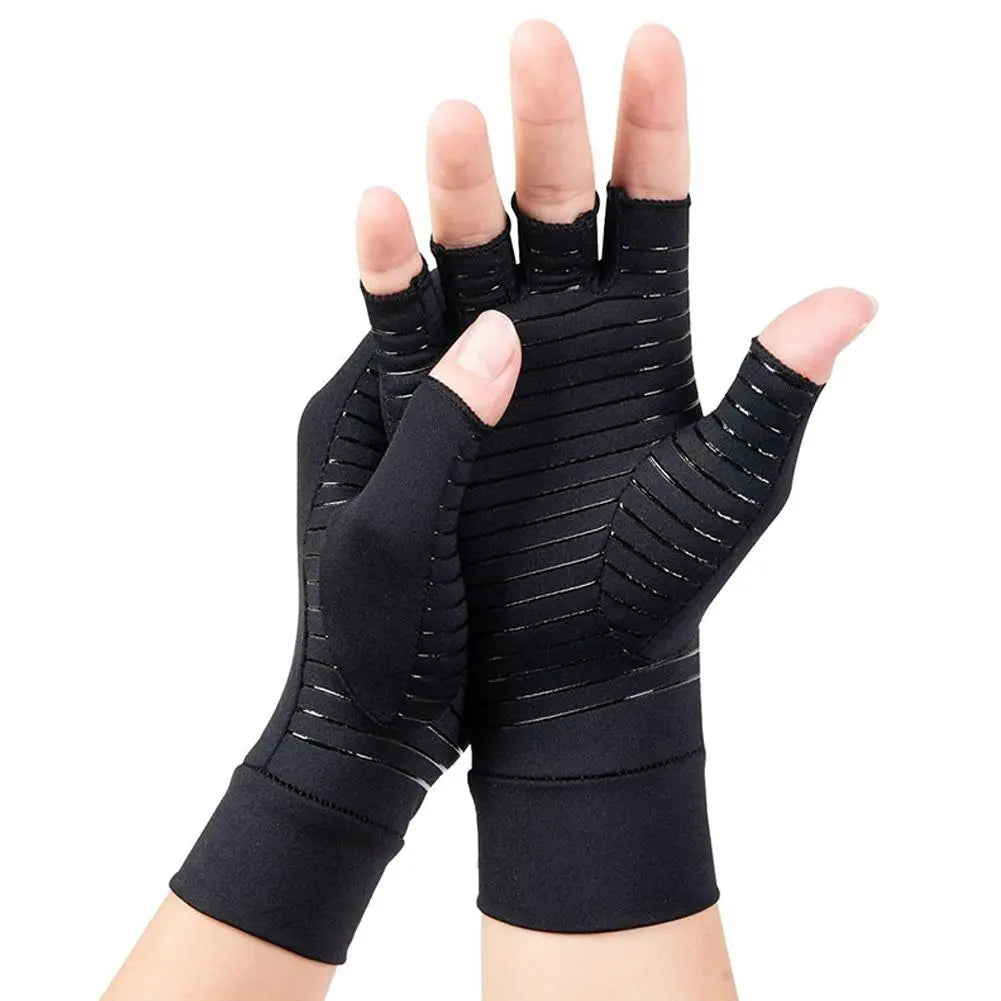 Copper Compression Arthritis Gloves with Strap | Women & Men Compression Gloves Oasis Select