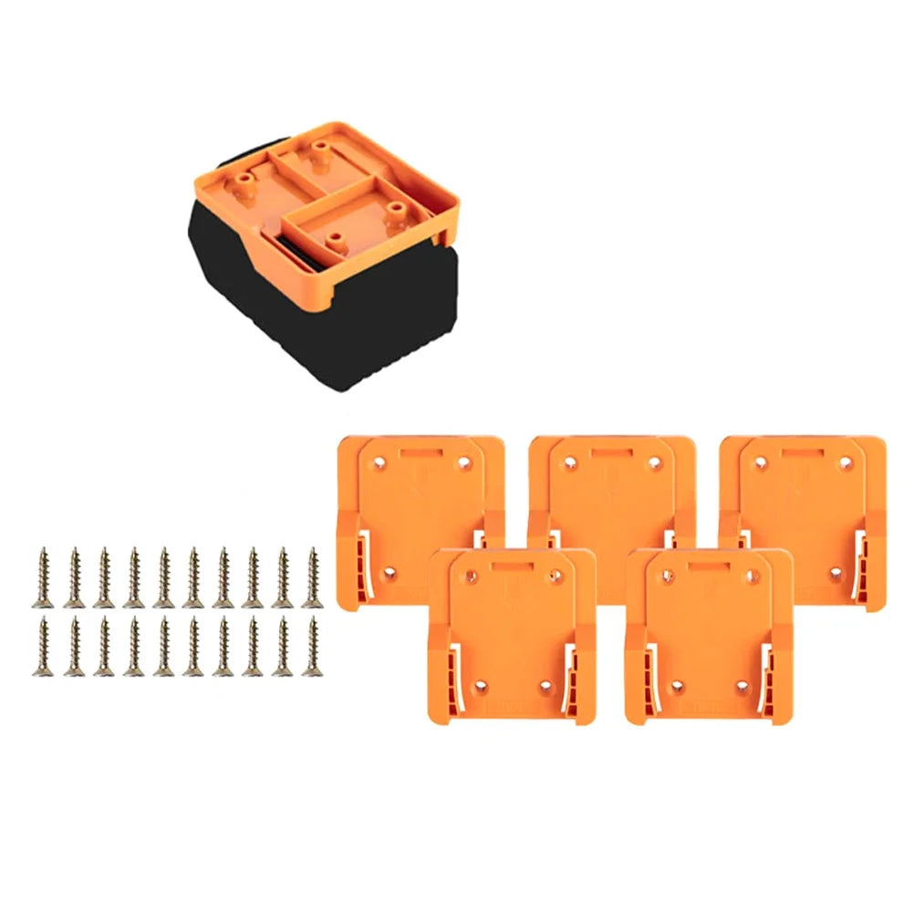 Battery Hanger Bracket For Ridgid For AEG 18V Tools, Wall-Mounted Storage Hook For Workshop Organisation Oasis Select