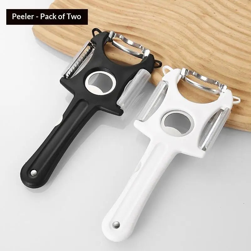 6 In 1 Creative Stainless Steel Fruit Peeler Handheld Vegetable Peeling Tool Plastic Separator Fruit Cutter Kitchen Tools Oasis Select A3